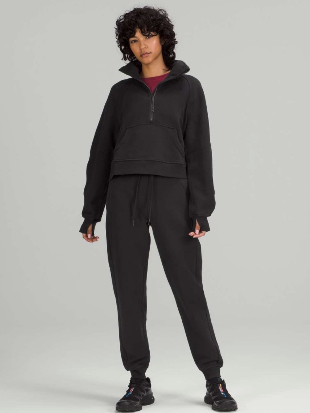 Lululemon Scuba Oversized Funnel Neck Black Sweatshirt Women’s Size XS | S - Picture 3 of 14